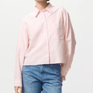 Pink Striped Button-Up Shirt